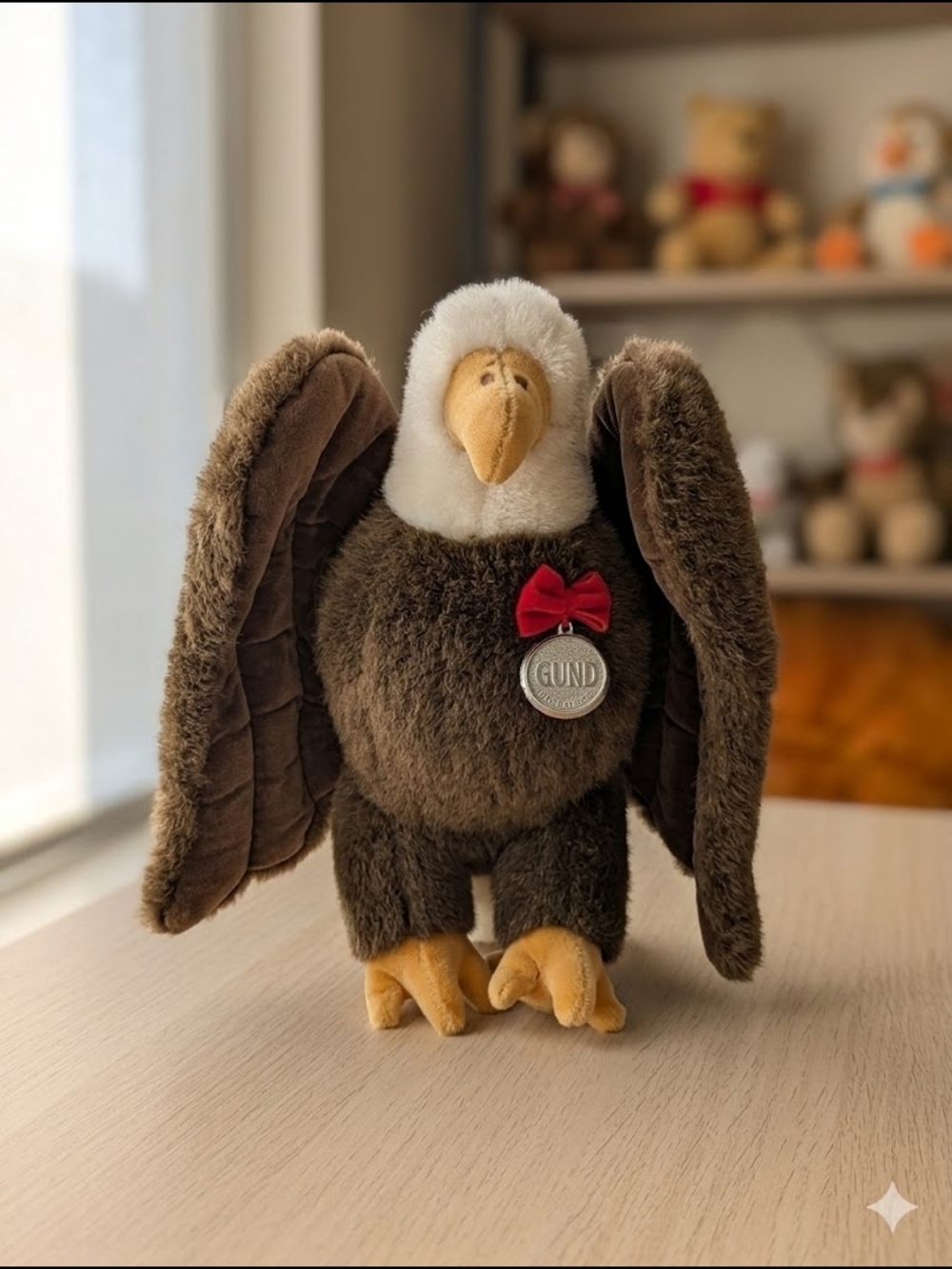 Vintage 1990 GUND Bald Eagle Plush – Rare Collectible - Picture 5 of 16